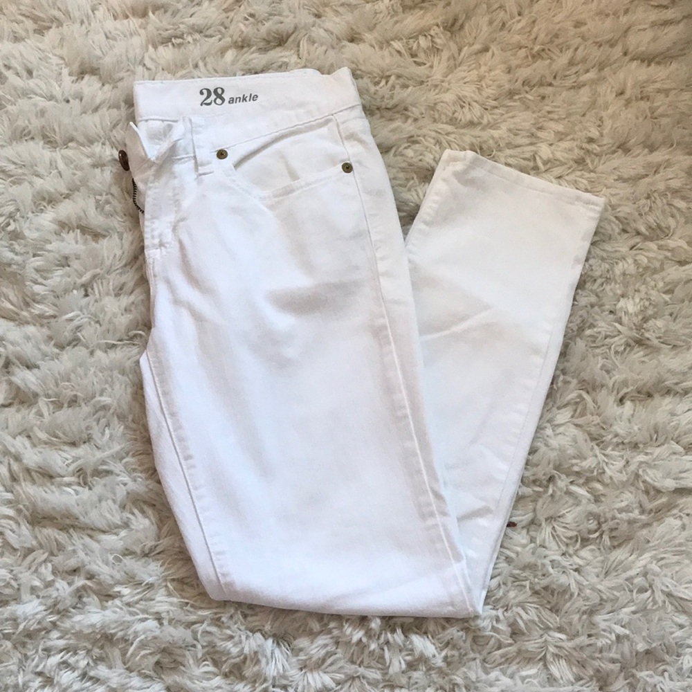 J. Crew women’s white jeans